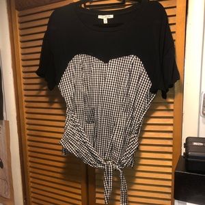 Express PLAID BLOUSE